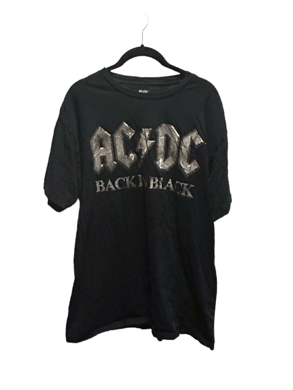 AC/DC Black Rockware Logo Black Tee